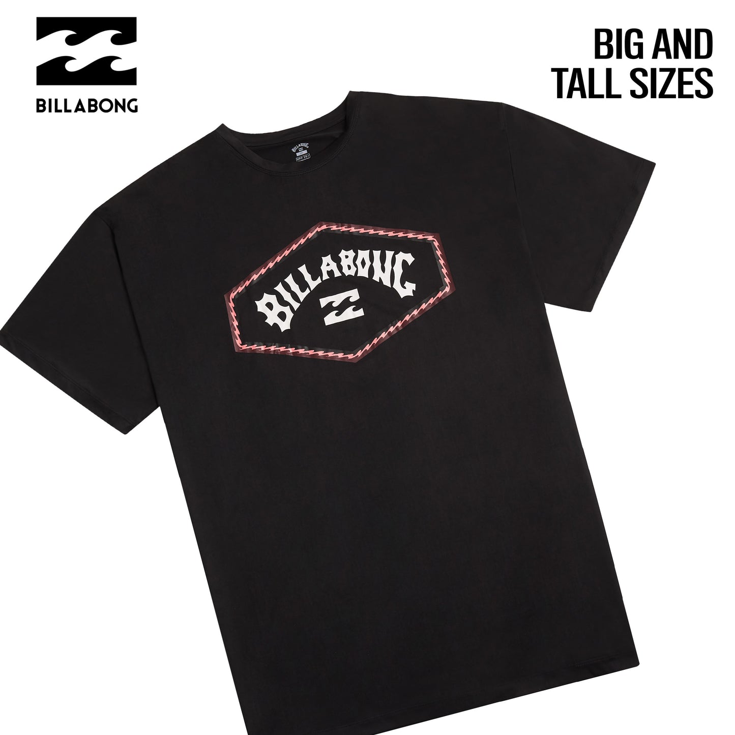Billabong Big and Tall Short Sleeve Rash Guard for Men
