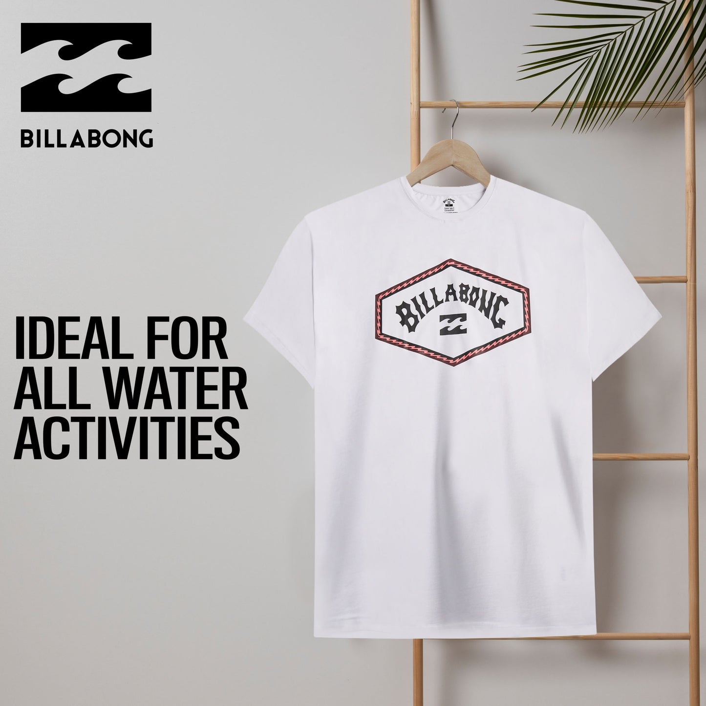 Billabong Big and Tall Short Sleeve Rash Guard for Men
